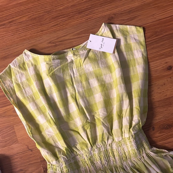 NWT Rujuta Sheth Anthropologie Green Gingham Dress - Picture 2 of 11